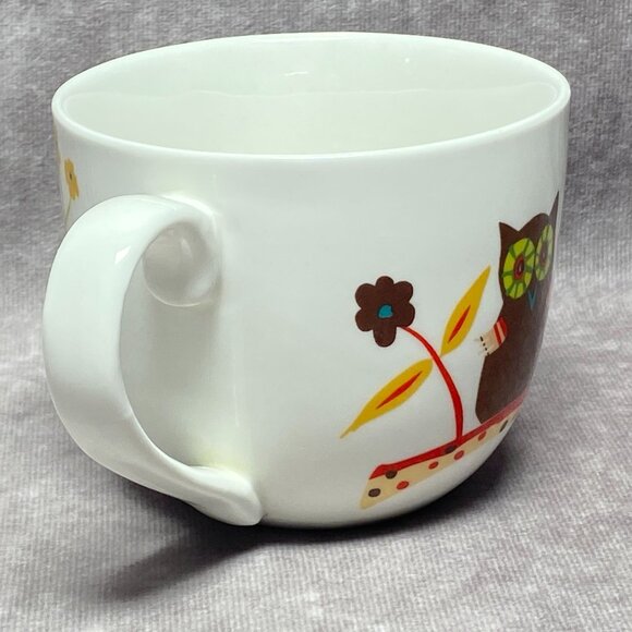 Colorful Owl Ceramic Coffee Mug by Just Mugs 14 oz Cup - Picture 6 of 12